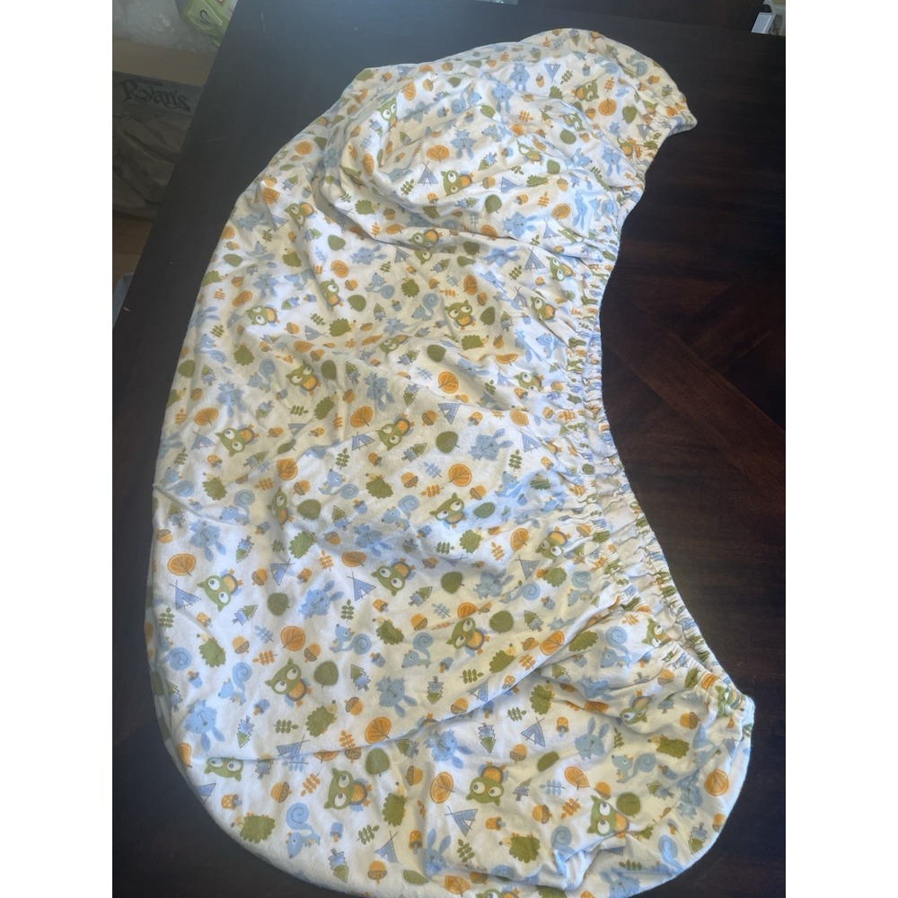 Trend Lab Flannel Cotton Crib Sheet outdoor Camping Woods TentAcorn